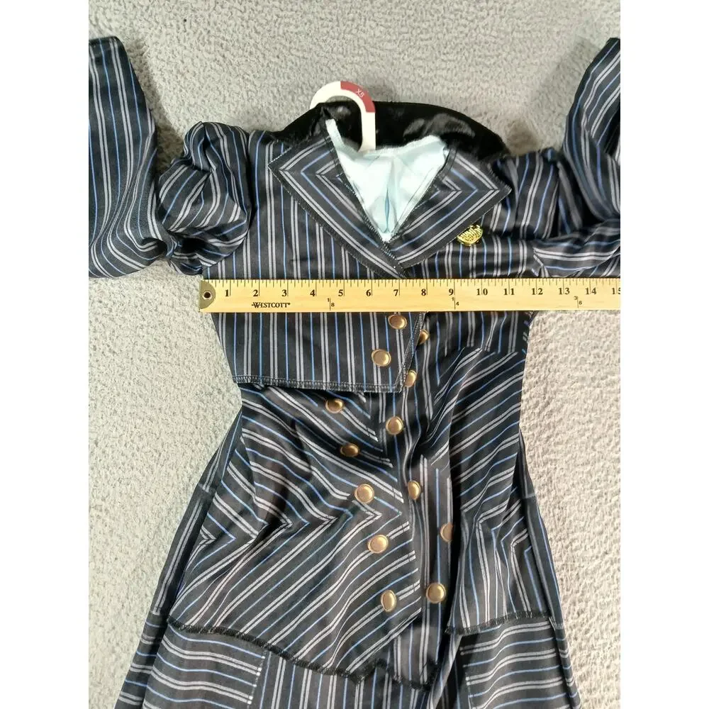 Wicked Elphaba Shiz University Uniform Costume Girls Small (4-6X) Navy NWOT
